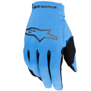 Otroške motoristične rokavice Alpinestars Radar svetlo modro-črne