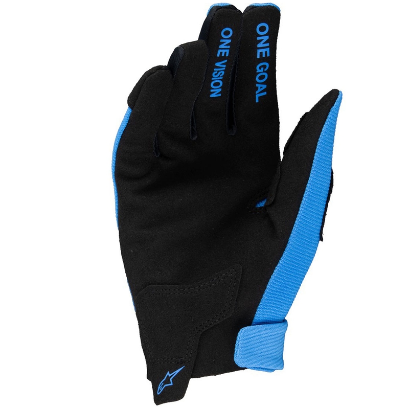 Otroške motoristične rokavice Alpinestars Radar svetlo modro-črne