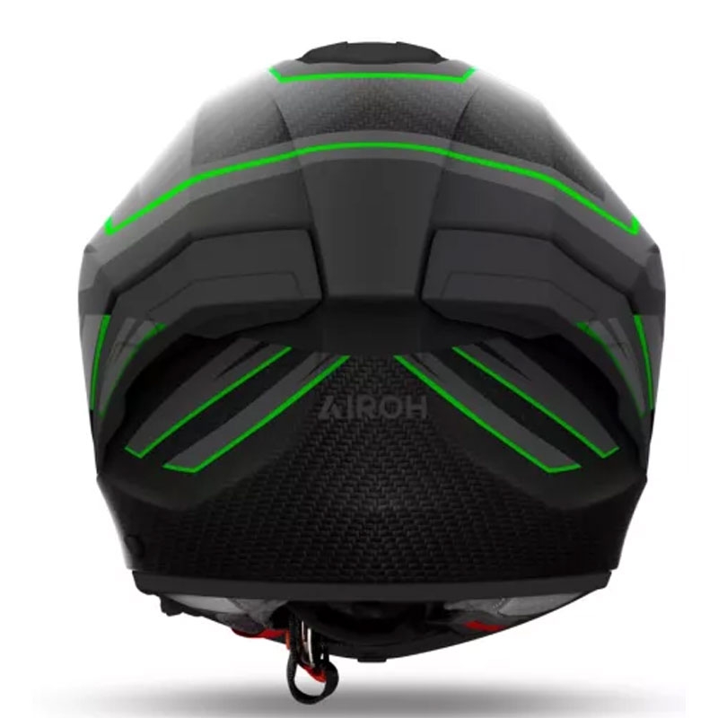 Celoobrazna motoristična čelada Airoh MATRYX Sentinel mat zelena