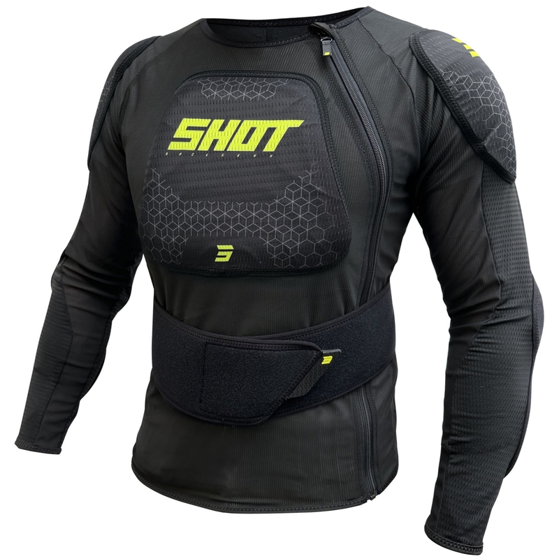 Ščitnik za telo Shot Airlight črno-fluo rumen