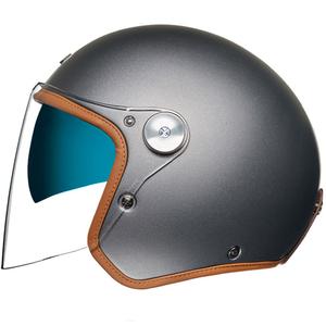 Odprta motoristična čelada Nexx X.G30 Clubhouse SV temno siva
