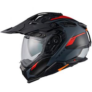 Enduro čelada Nexx X.WED3 Keyo sivo-rdeča