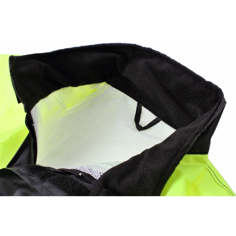 Motozem črno-fluo rumena dežna obleka razprodaja