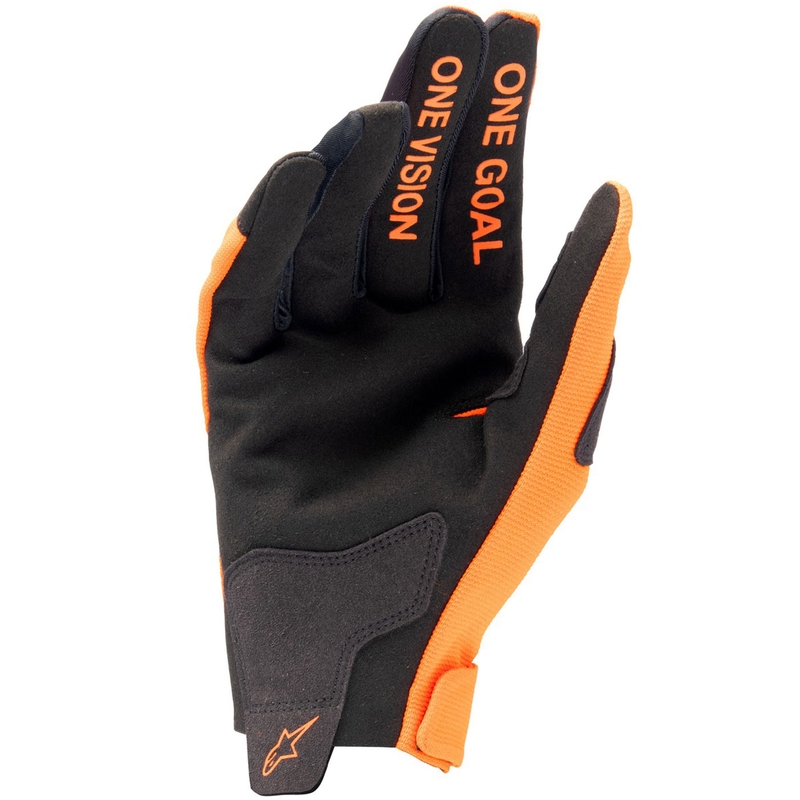 Otroške rokavice za motokros Alpinestars Radar oranžno-črne barve