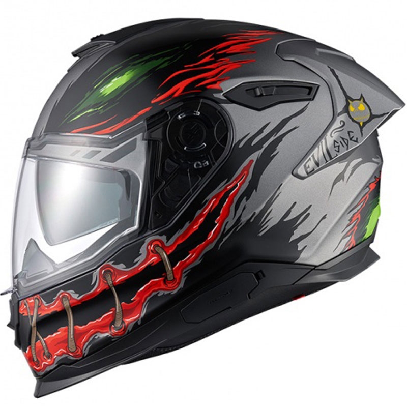 Integralna motoristična čelada Nexx Y.100R Night Rider temno siva razprodaja