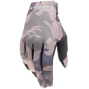 Otroške rokavice za motokros Alpinestars Radar, zelene kamuflažno-rjave barve