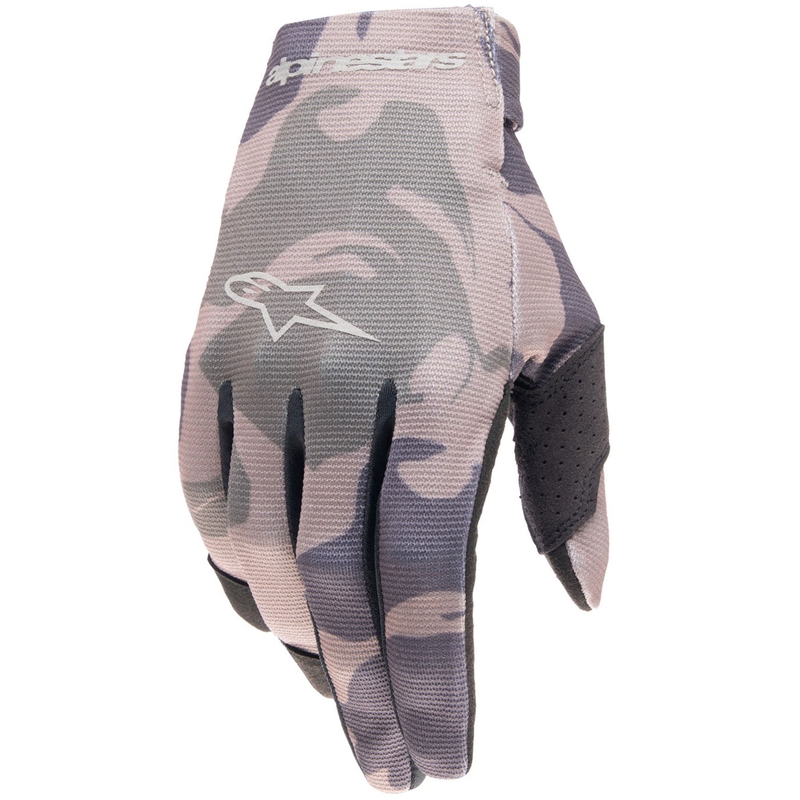 Otroške rokavice za motokros Alpinestars Radar, zelene kamuflažno-rjave barve