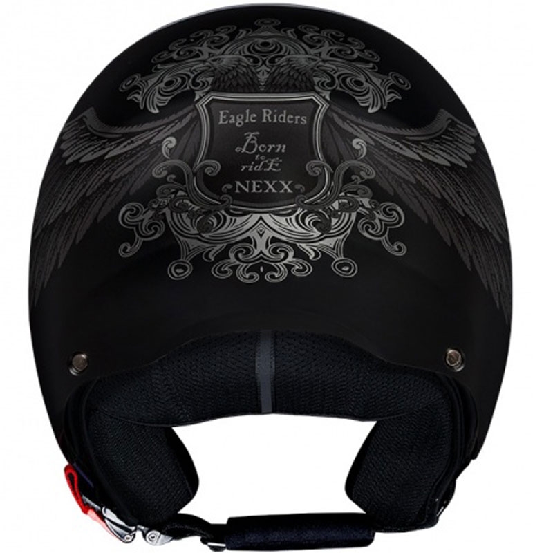 Odprta motoristična čelada NEXX Y.10 EAGLE RIDER črno-siva razprodaja