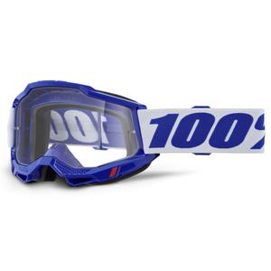 Motokros očala 100% ACCURI 2 modra s prozornim pleksi steklom