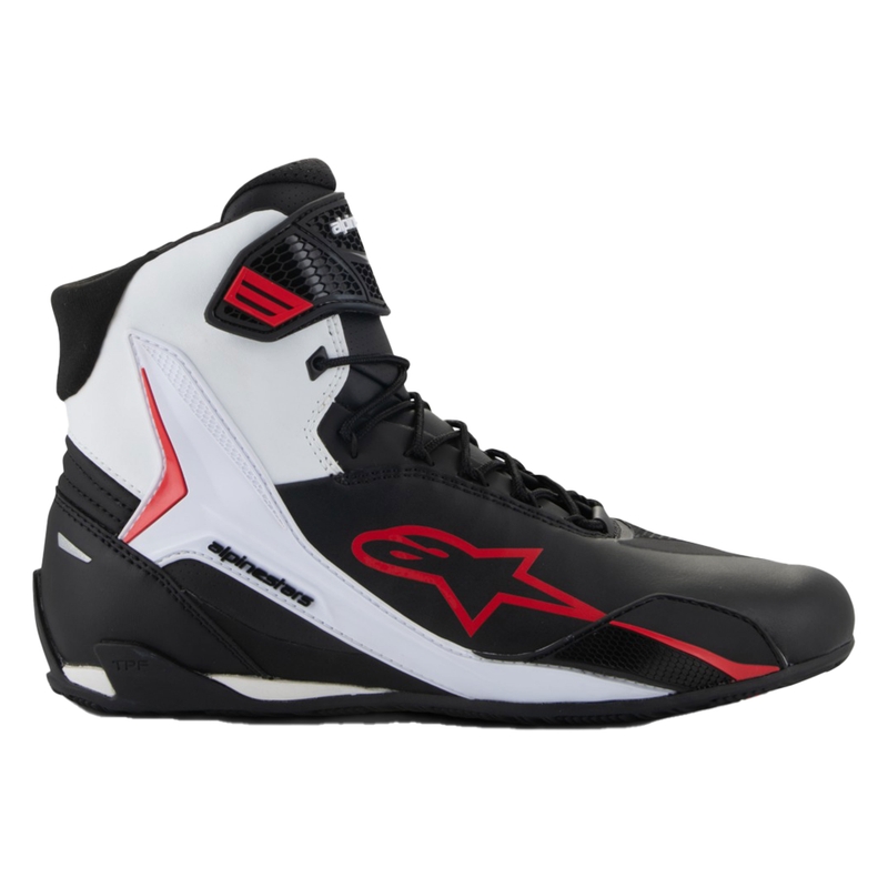 Motoristični škornji Alpinestars Faster-4 črno-belo-rdeči