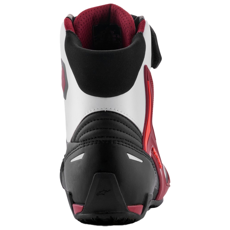 Motoristični škornji Alpinestars Faster-4 črno-beli-temno rdeči