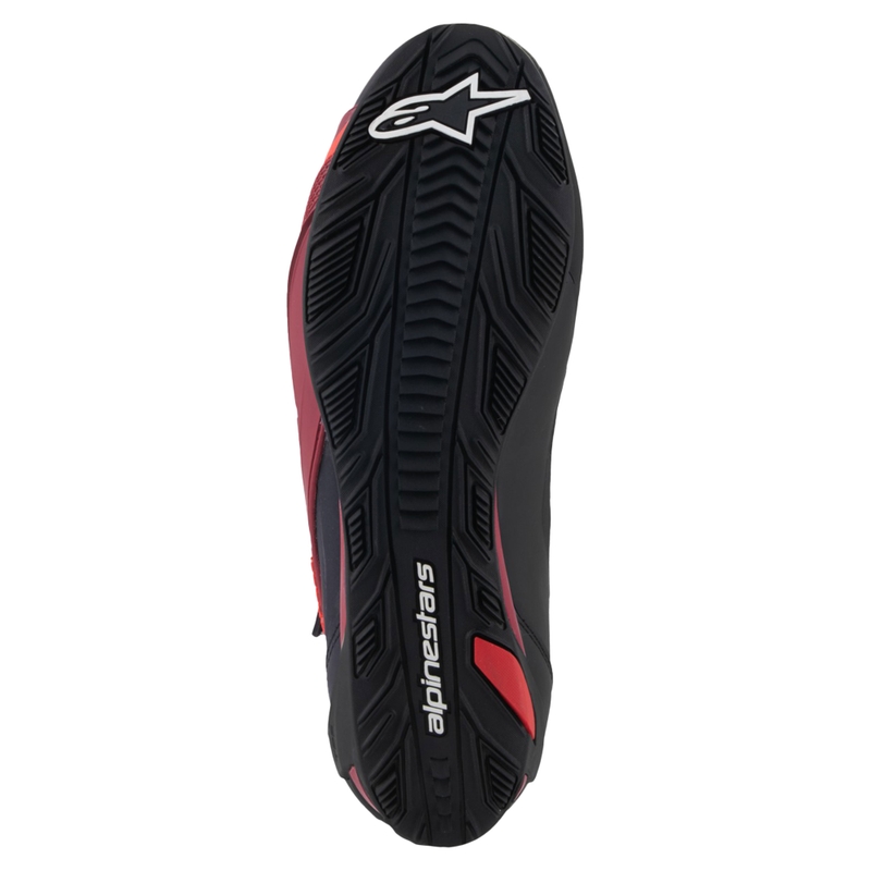 Motoristični škornji Alpinestars Faster-4 črno-beli-temno rdeči