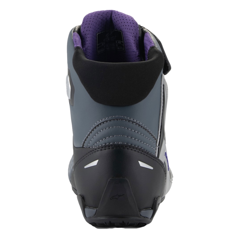 Ženski motoristični škornji Alpinestars Stella Faster-4 črno-sivo-vijolični