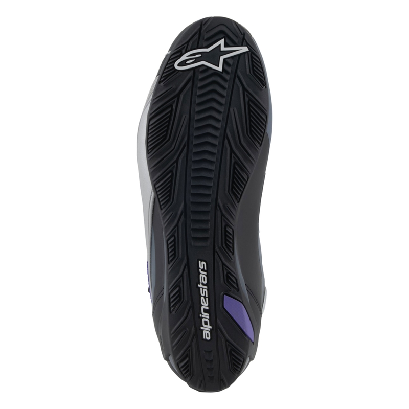 Ženski motoristični škornji Alpinestars Stella Faster-4 črno-sivo-vijolični