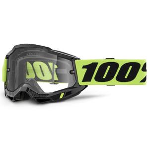 Motokros očala 100% ACCURI 2 Enduro rumena z dvojnim prozornim pleksi steklom