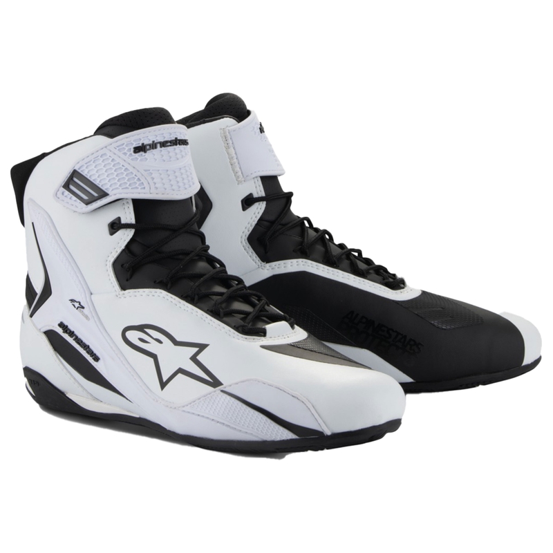 Ženski motoristični škornji Alpinestars Stella Faster-4 belo-črni