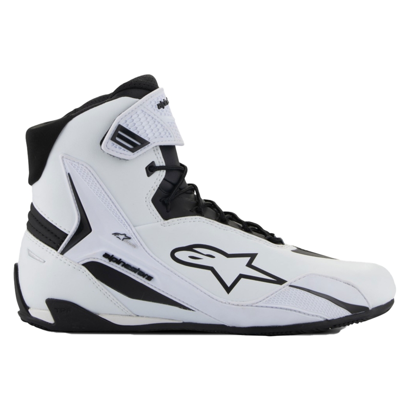 Ženski motoristični škornji Alpinestars Stella Faster-4 belo-črni