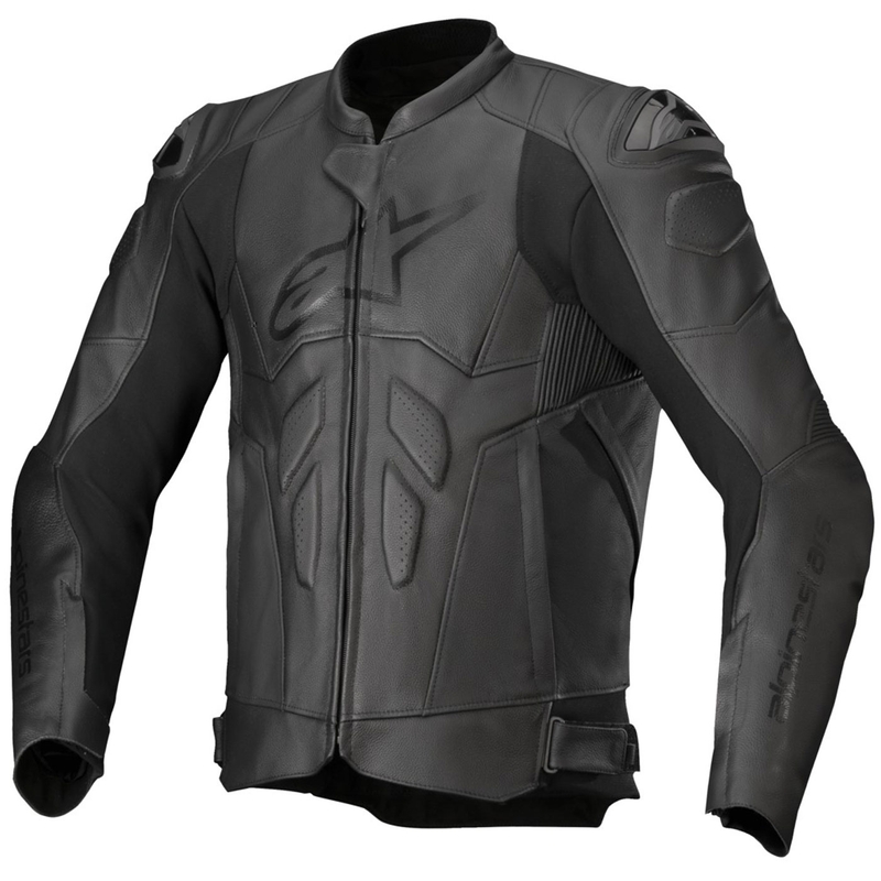 Črna usnjena motoristična jakna Alpinestars Dusk