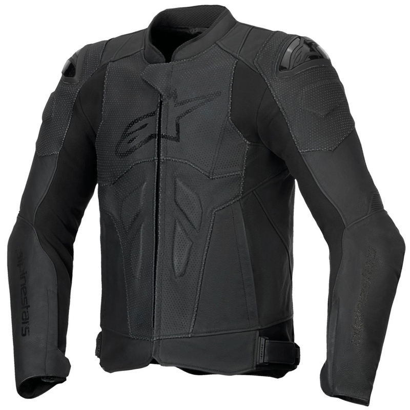 Alpinestars Dusk Airflow usnjena motoristična jakna črno-črna