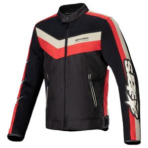 Alpinestars T-Dyno Air motoristična jakna črno-rdeče-bež barve