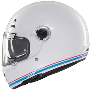 Celoobrazna motoristična čelada MT Jarama SV sijajno bela