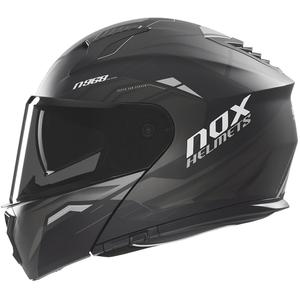 NOX N968 Ultra Flip-Up motoristična čelada mat črna-titan