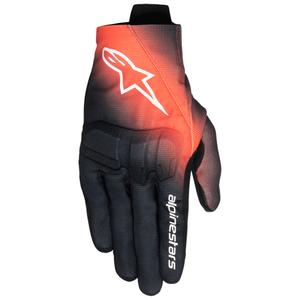 Motoristične rokavice Alpinestars Reef V2 črno-fluo rdeče-bele