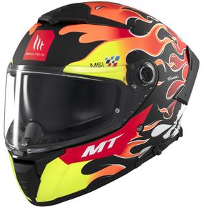 Celotna motoristična čelada MT Thunder 4 SV Yamanaka mat črno-rdeča