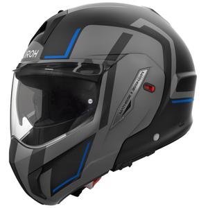 Motoristična čelada na preklop Airoh Mathisse 2 Genius mat modra