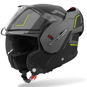 Airoh Mathisse 2 Genius preklopna motoristična čelada mat rumena