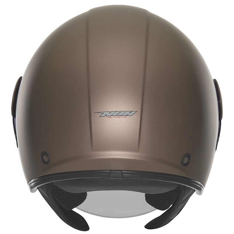 Motoristična čelada z odprtim obrazom NOX N182 mat bronze