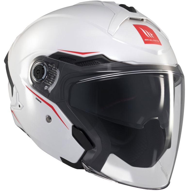 Odprta čelada MT Cosmo SV glossy white