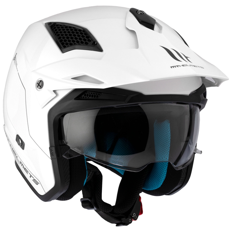 Motoristična čelada Open Face Trial MT District SV Solid white