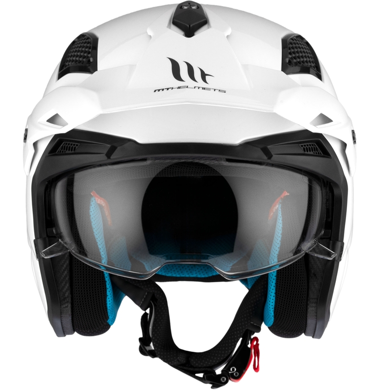 Motoristična čelada Open Face Trial MT District SV Solid white