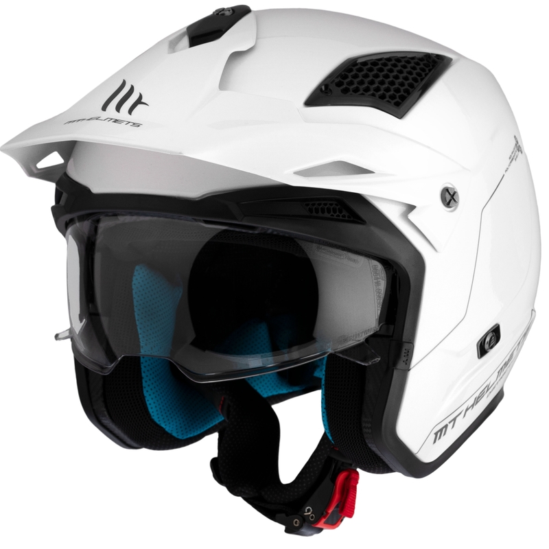 Motoristična čelada Open Face Trial MT District SV Solid white