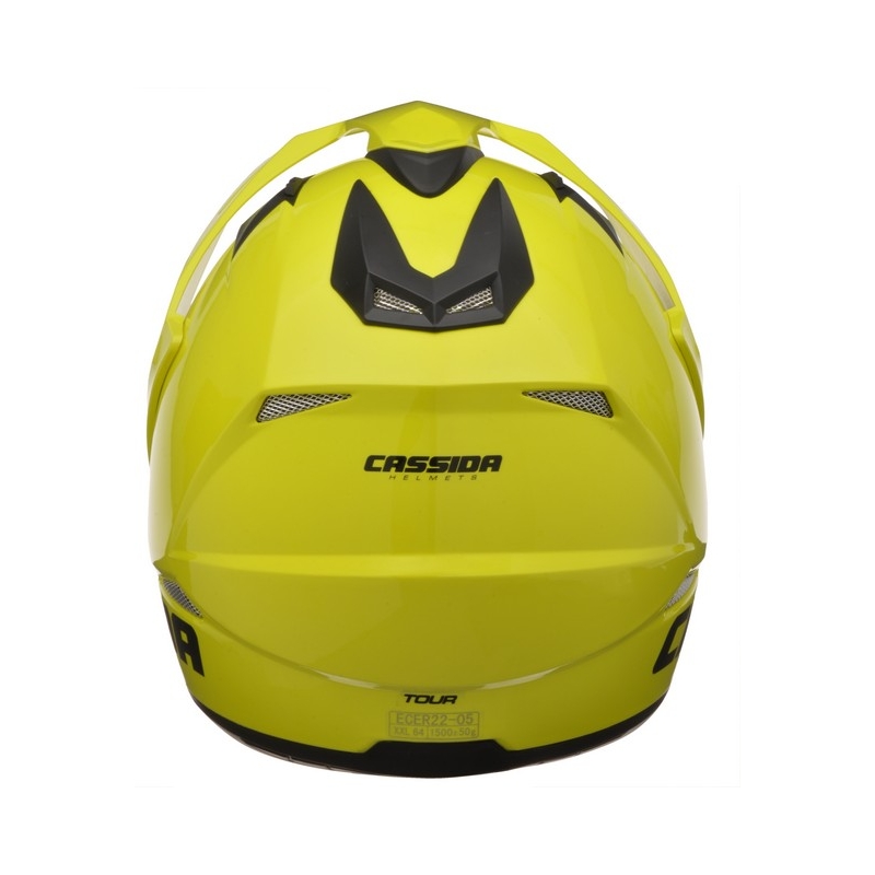Enduro motoristična čelada Cassida Tour fluo rumena razprodaja
