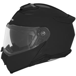 Motoristična čelada na preklop NOX N967 sijajno črna
