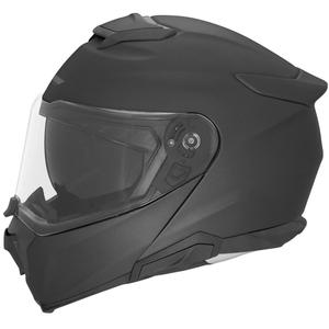 Motoristična čelada na preklop NOX N967 mat črna