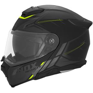 Motoristična čelada na preklop NOX N967 Synchro mat črno-fluo rumena