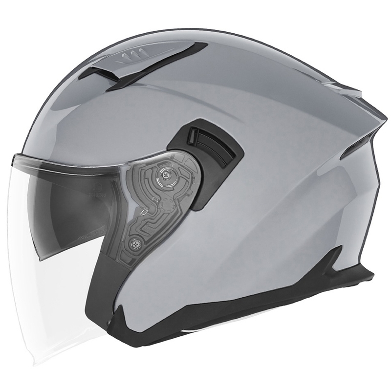 Odprta motoristična čelada NOX N130 siva