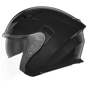 NOX N130 odprta motoristična čelada črna