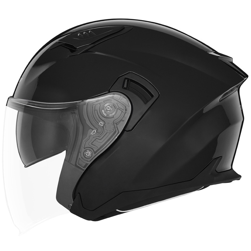 NOX N130 odprta motoristična čelada črna