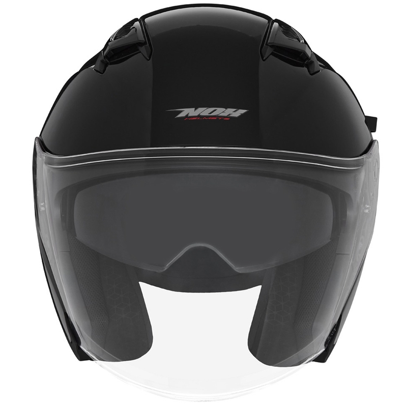 NOX N130 odprta motoristična čelada črna