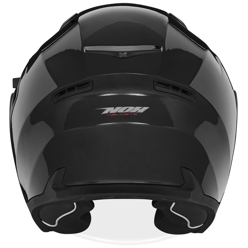 NOX N130 odprta motoristična čelada črna