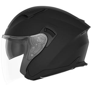 Odprta motoristična čelada NOX N130 mat črna