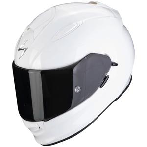 Bela motoristična čelada Scorpion Exo-491 Solid