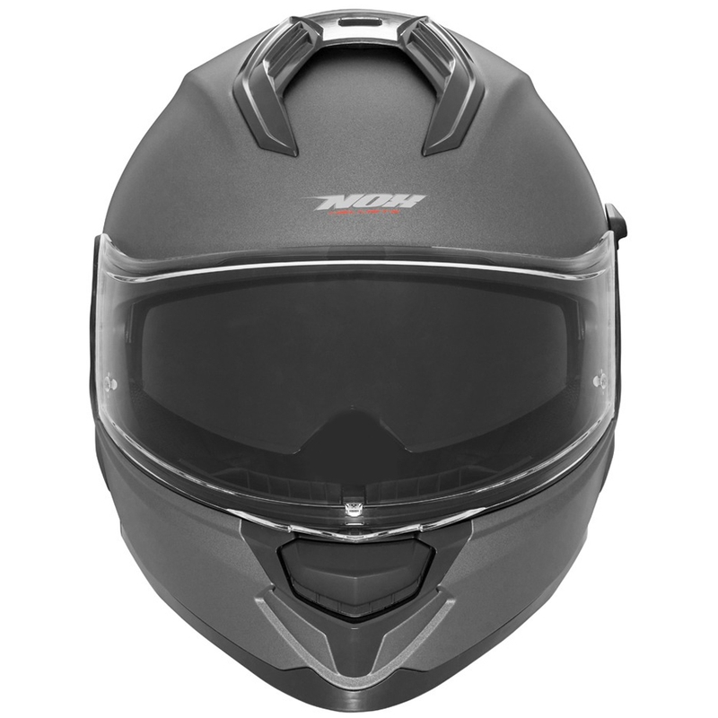 Celoobrazna motoristična čelada NOX N304S, mat titan