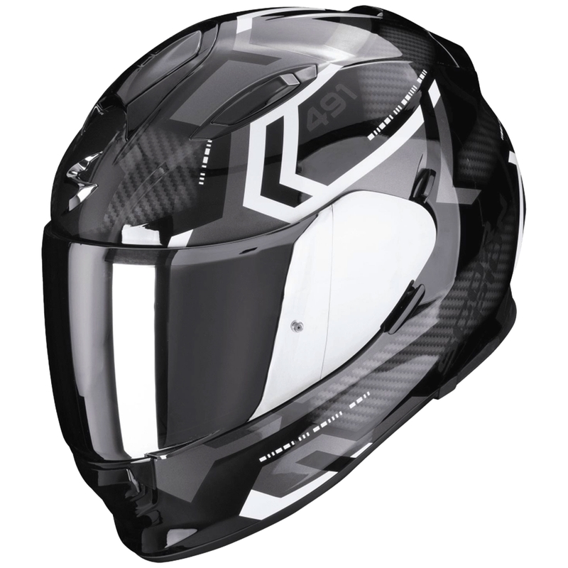 Celotna čelada SCORPION EXO-491 SPIN črno-bela prodam razprodaja