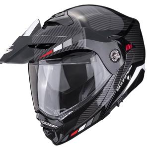 Motoristična čelada SCORPION ADX-2 CAMINO črna-srebrna-rdeča razprodaja