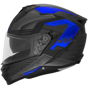 Celoobrazna motoristična čelada NOX N304S CARVER mat črno-modra